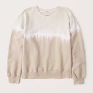 Abercrombie & Fitch Tie Dye Garment Dyed Crewneck Sweater